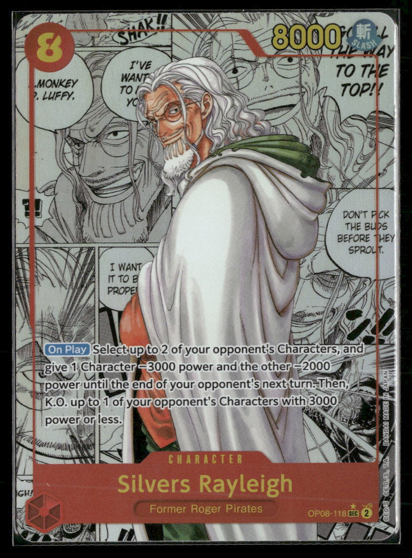 Two Legends Silvers Rayleigh (Parallel) (Manga) #OP08-118