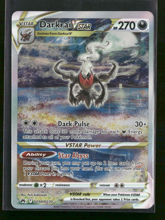 SWSH: Crown Zenith: Galarian Gallery Darkrai VSTAR #GG50/GG70