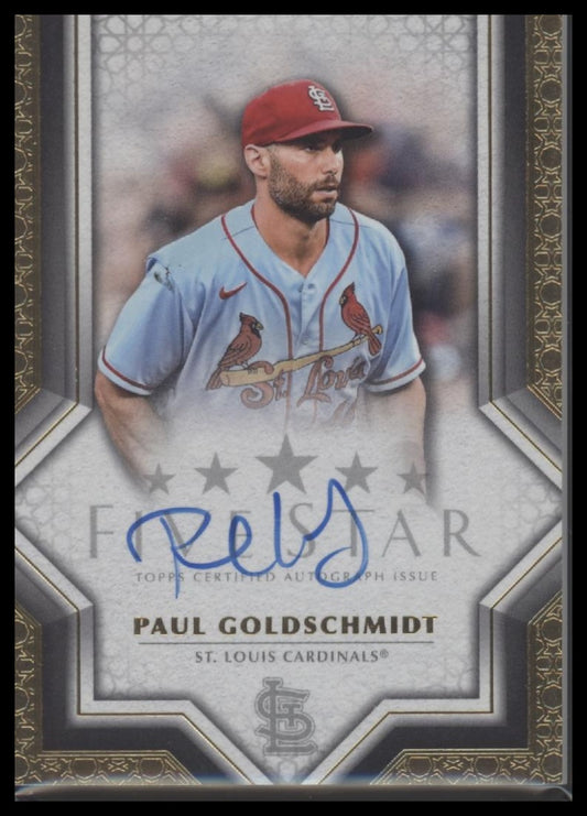 2023 Topps Five Star Autographs Paul Goldschmidt Auto #FSA-PGO
