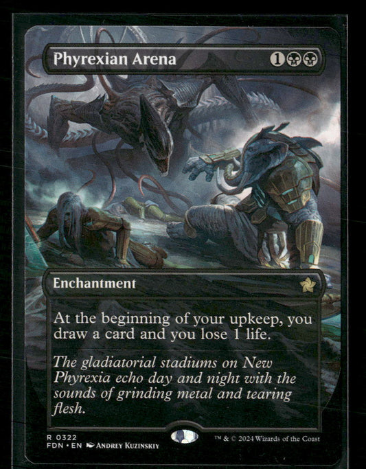 Foundations Phyrexian Arena (Borderless) #322