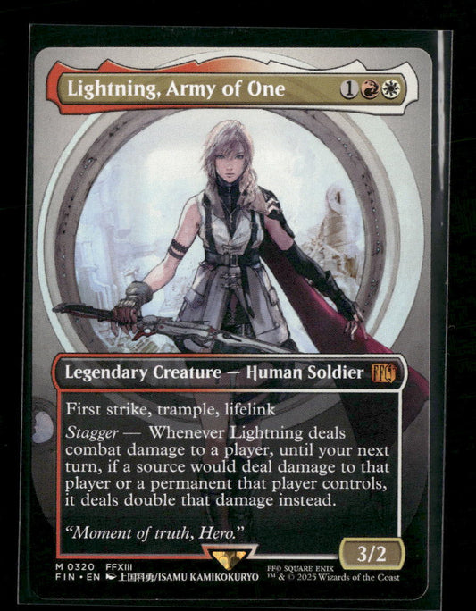 FINAL FANTASY Lightning, Army of One (0320) (Borderless) #320