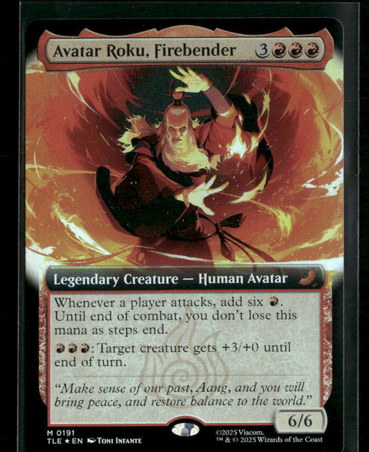 The Last Airbender: Eternal-Legal Avatar Roku, Firebender (Extended Art) #191