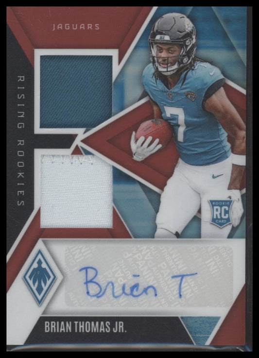 2024 Panini Phoenix Rookie Dual Patch Autographs Red /99 Brian Thomas Jr.
