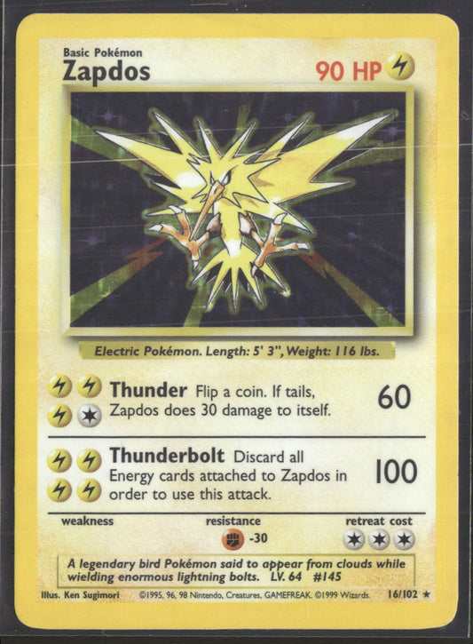 Base Set Zapdos #016/102
