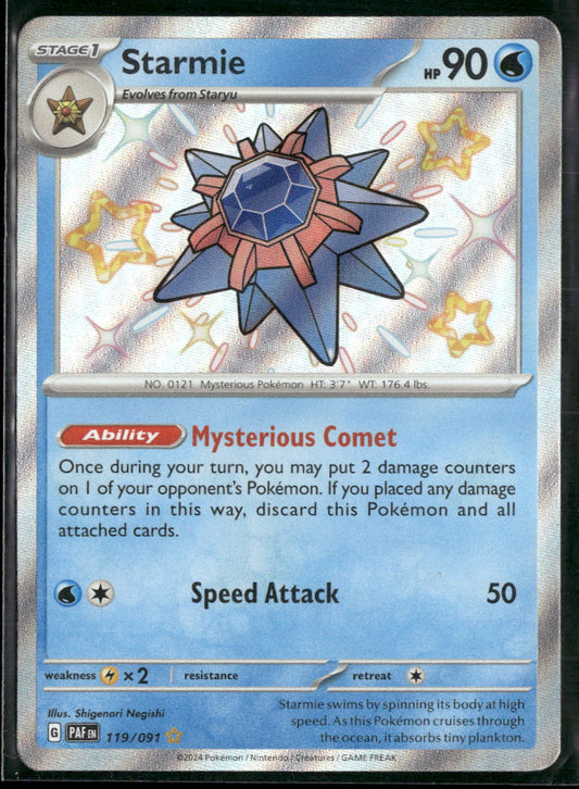 SV: Paldean Fates Starmie #119/091