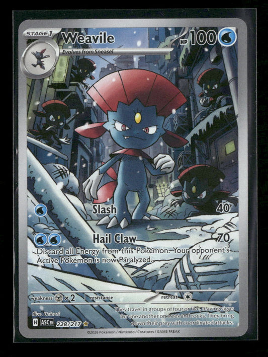 ME: Ascended Heroes Weavile #228/217