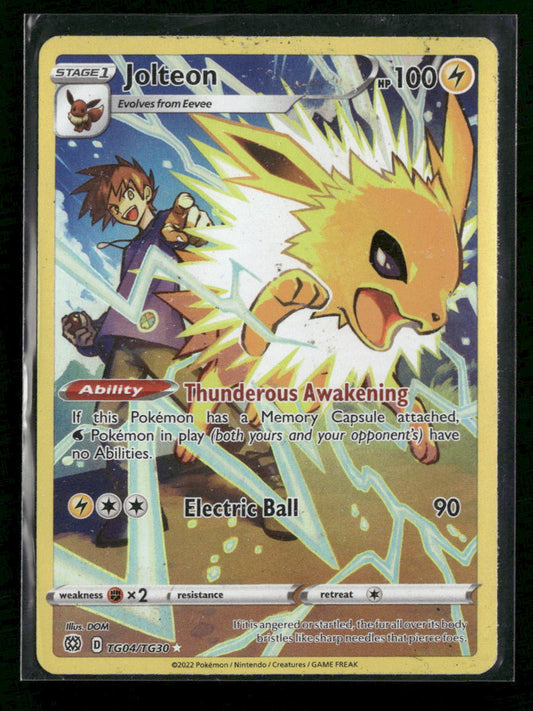 SWSH09: Brilliant Stars Trainer Gallery Jolteon #TG04/TG30 *Damaged*