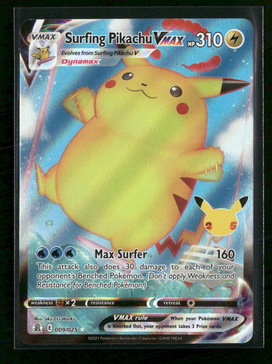 Celebrations Surfing Pikachu VMAX #009/025