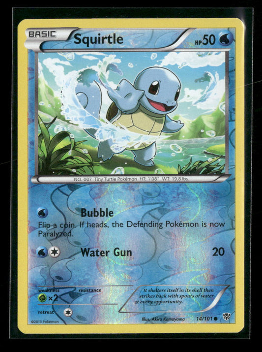 Plasma Blast Squirtle Reverse Holo #14/101