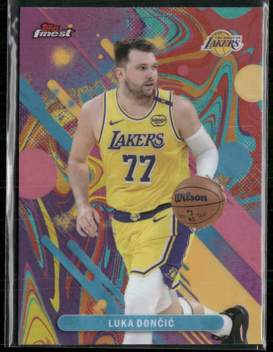 2025-26 Finest Oil Spill Refractor Luka Doncic #81