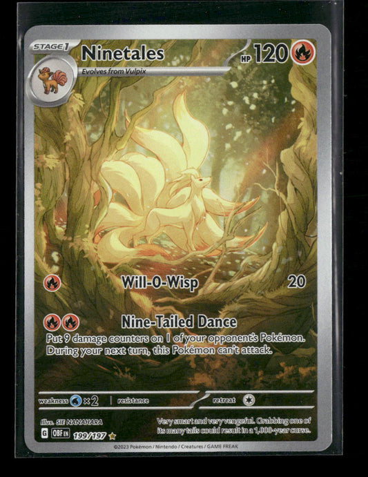 SV03: Obsidian Flames Ninetales -199/197 #199/197