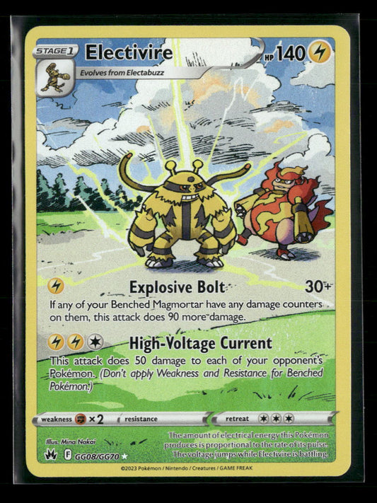 SWSH: Crown Zenith: Galarian Gallery Electivire #GG08/GG70