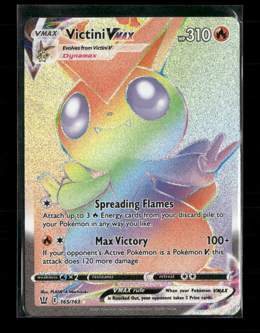 SWSH05: Battle Styles Victini VMAX (Secret) #165/163