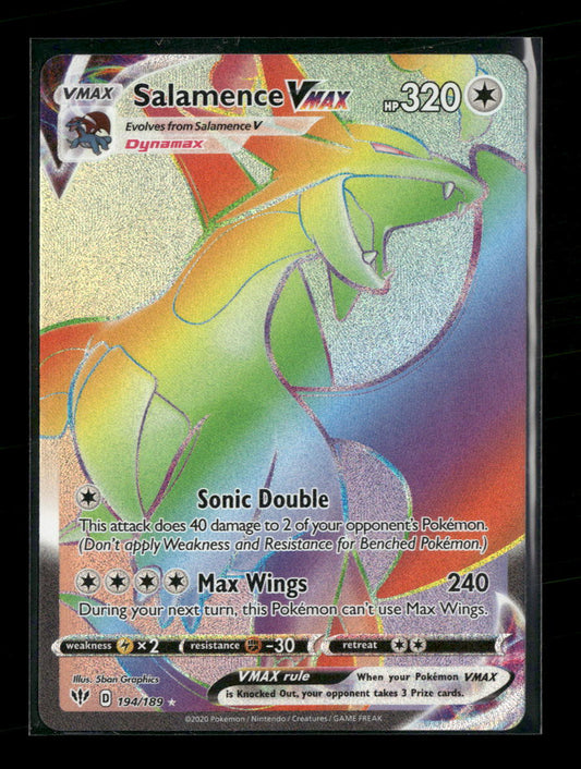 SWSH03: Darkness Ablaze Salamence VMAX (Secret) #194/189