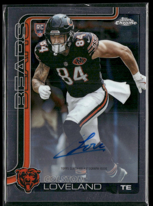 2025 Topps Chrome Rookie Auto Colston Loveland  #RA-CL
