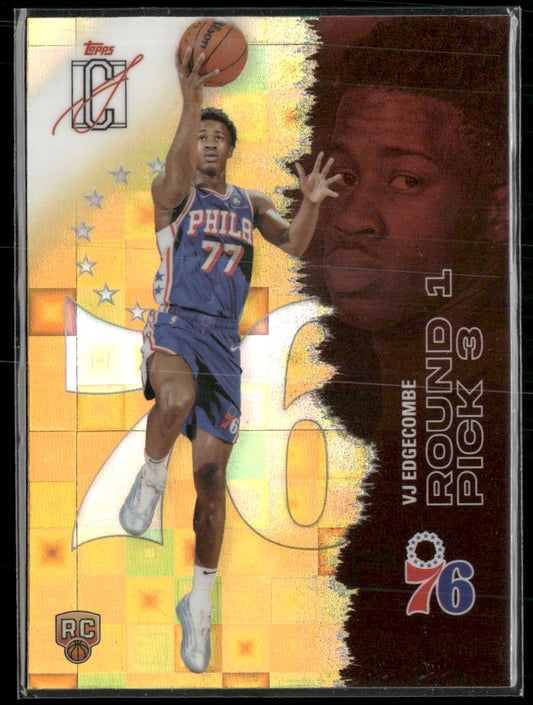 2025-26 Topps Signature Class Chrome Pandora Yellow Refractors VJ Edgecombe #130