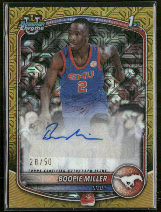 2025-26 Bowman Chrome Prospect Auto Gold Mojo Boopie Miller #CPA-BR