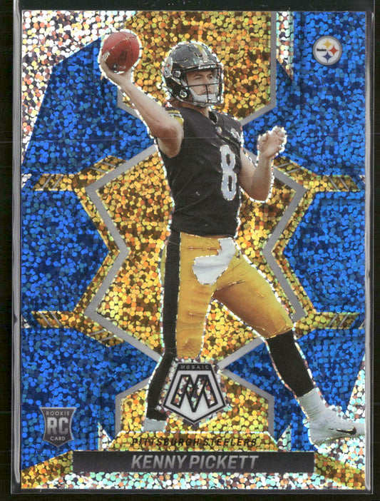 2022 Panini Mosaic Sparkle Blue SP Kenny Pickett Rookie #301