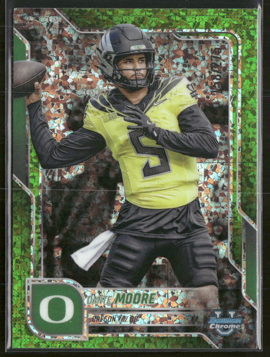 2025 Bowman U C Lime Green Mini-Diamond Refractor Dante Moore #/275 #137