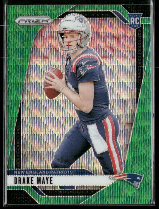 2024 Panini Prizm Green Wave Drake Maye Rookie #329