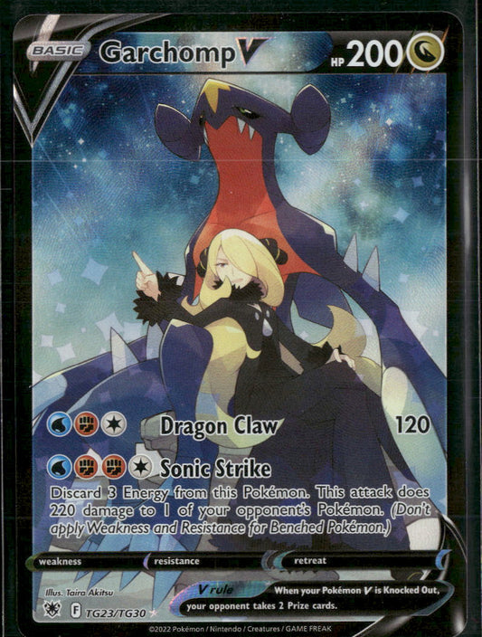 SWSH10: Astral Radiance Trainer Gallery Garchomp V #TG23/TG30