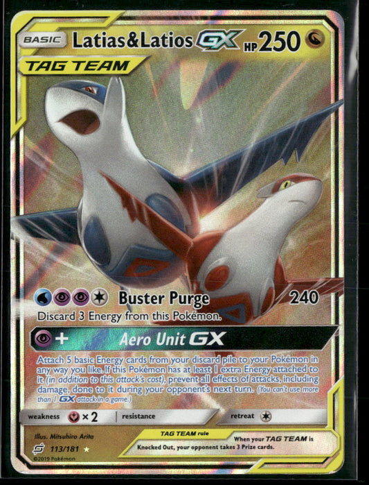 SM - Team Up Latias & Latios GX #113/181
