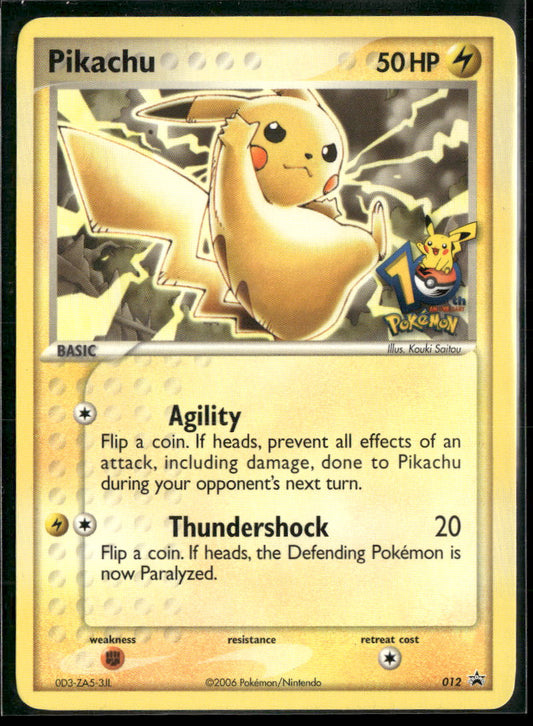 Miscellaneous Cards & Products Pikachu #012