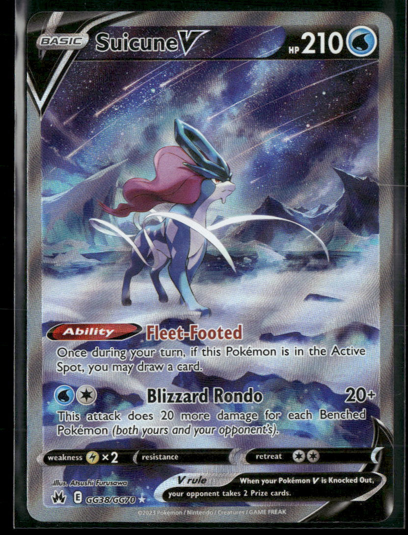 SWSH: Crown Zenith: Galarian Gallery Suicune V #GG38/GG70