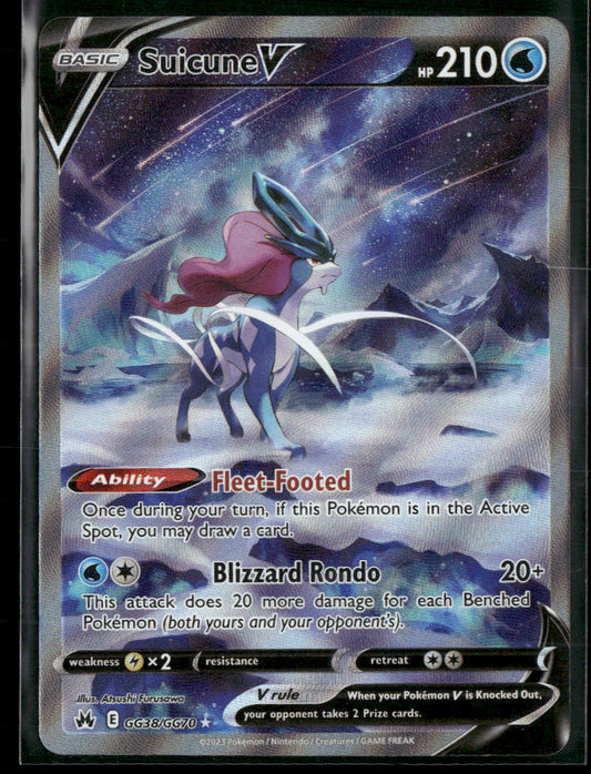 SWSH: Crown Zenith: Galarian Gallery Suicune V #GG38/GG70