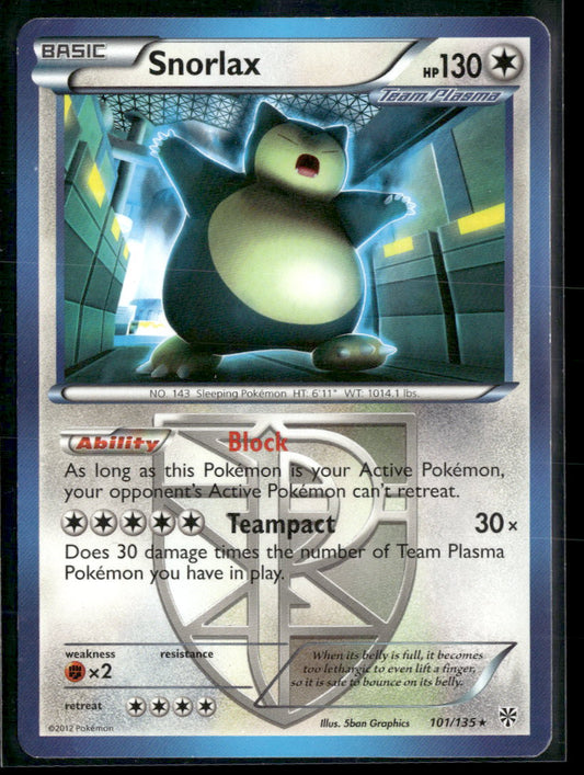 Plasma Storm Snorlax (Team Plasma) #101/135