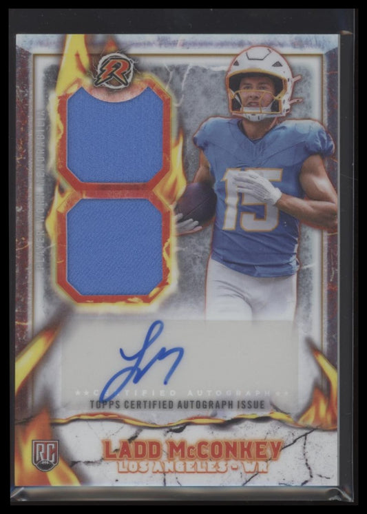 2024 Topps Resurgence Ignite Rookie Patch Autographs Ladd McConkey Auto #IPA-LM