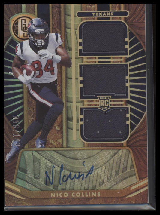 2021 Panini Gold Standard Nico Collins #/149 Auto #292