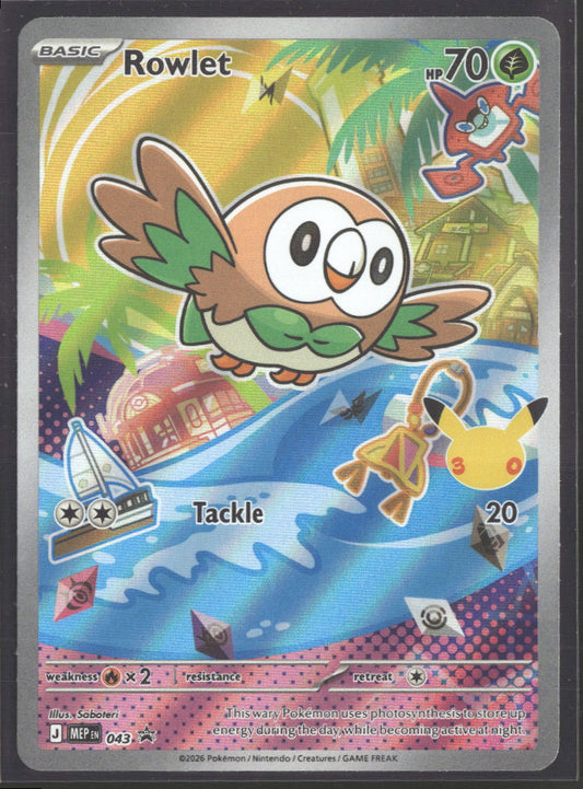 ME: Mega Evolution Promo Rowlet #043