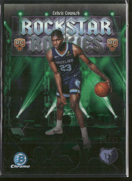 2025-26 Bowman Rockstar Rookies Green Refractor Cedric Coward #/99 #RR-11