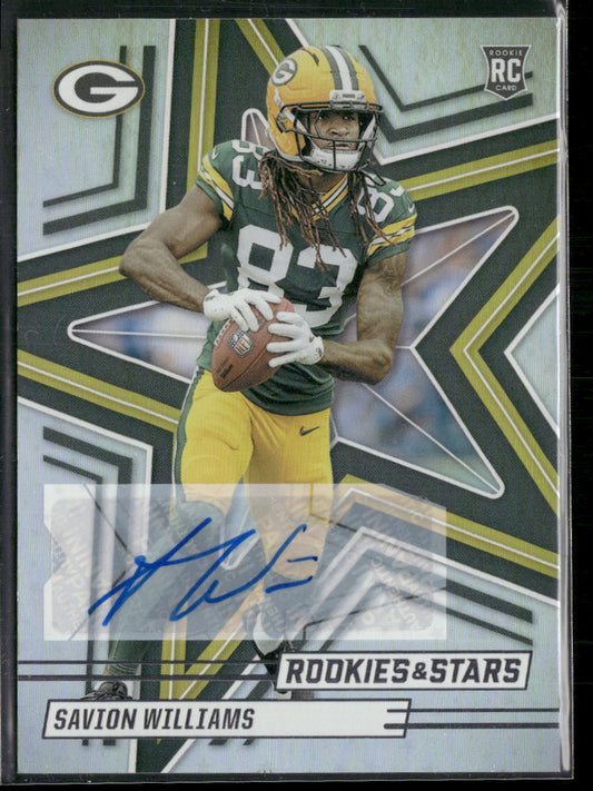2025 Panini Rookies & Stars Rookie Signatures Savion Williams Rookie Auto #174