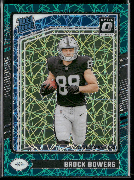 2024 Donruss Optic Teal Velocity Brock Bowers #215