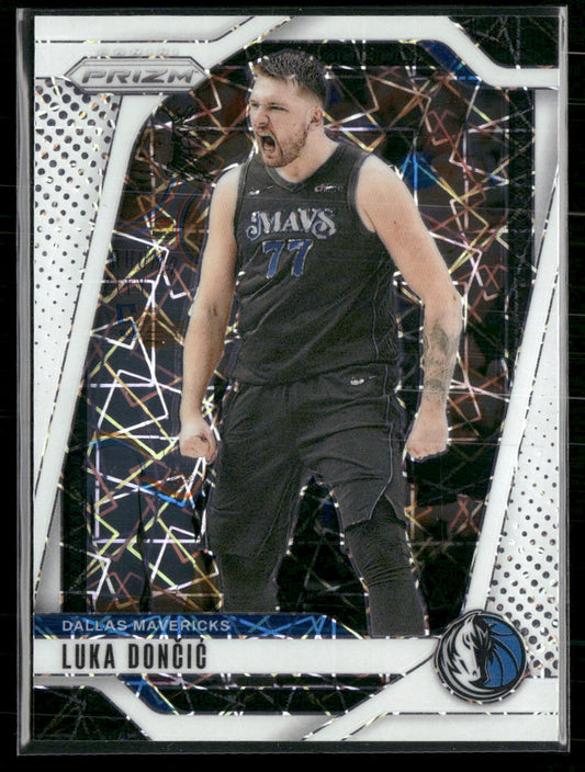 2024-25 Panini Prizm Prizms White Lazer Luka Doncic #/275 #89