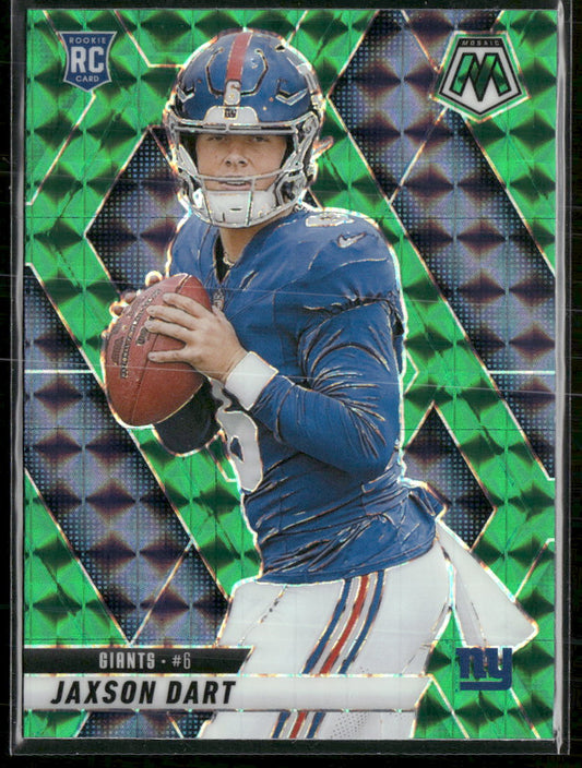 2025 Panini Mosaic Mosaic Green Jaxson Dart Rookie #362
