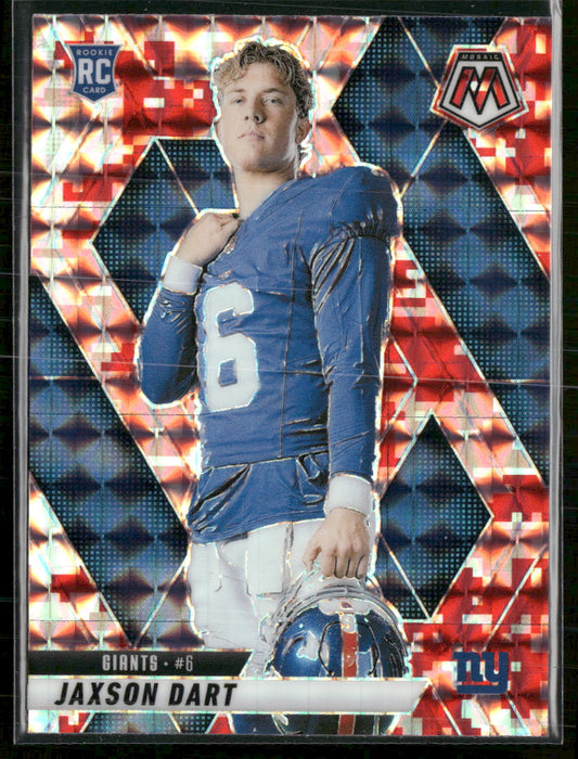2025 Panini Mosaic Mosaic Camo Red Jaxson Dart Rookie #288