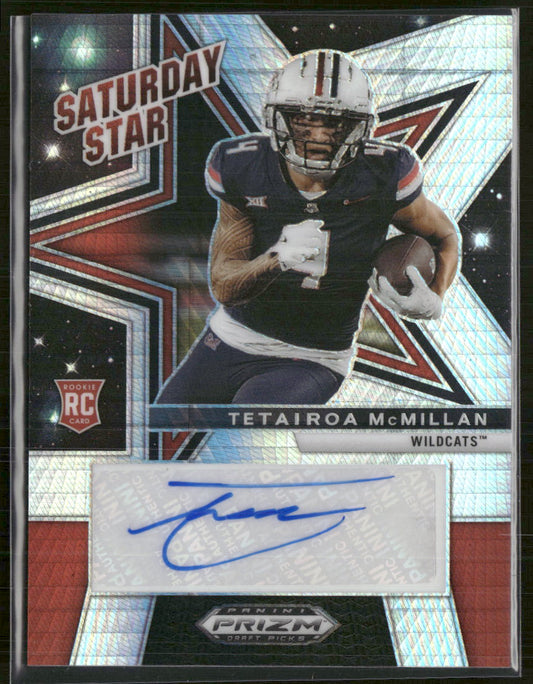 2025 Panini Prizm Draft Saturday Stars AU Hyper Tetairoa McMillan Auto #SSS-TMN