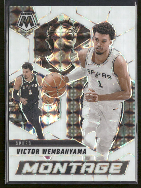 2024-25 Panini Mosaic White Mosaic Victor Wembanyama #/25 #288
