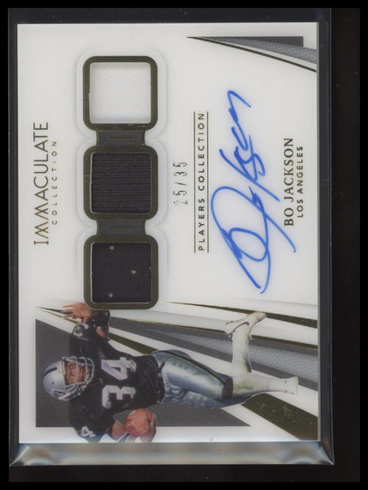 2021 Panini Immaculate Players Collection Autographs Bo Jackson #/35 #IPC-BJ