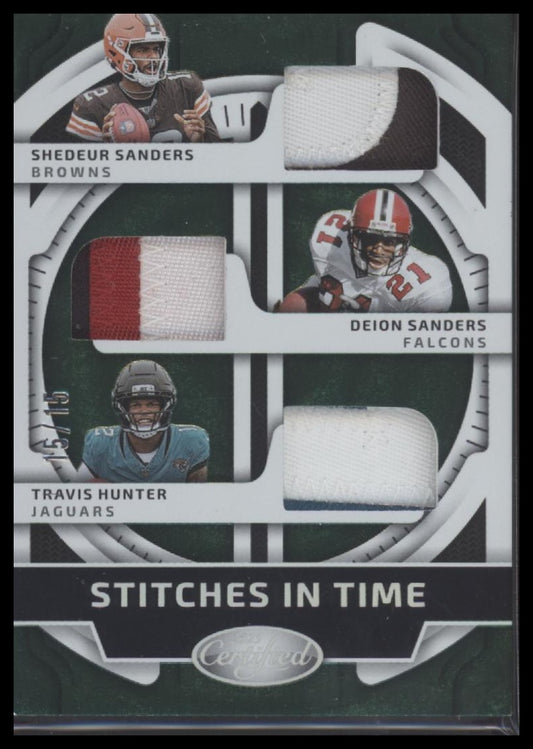 2025 Panini Certified Green /15 Lawrence Taylor / Abdul Carter / Michael Strahan