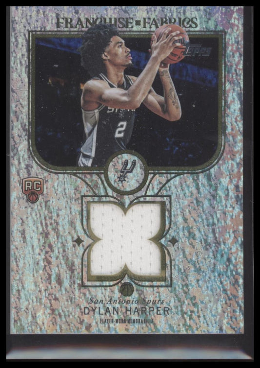 2025-26 Topps Franchise Fabrics Holo Foil Dylan Harper #FF-DH
