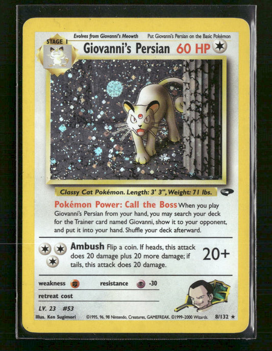 Gym Challenge Giovanni's Persian #008/132