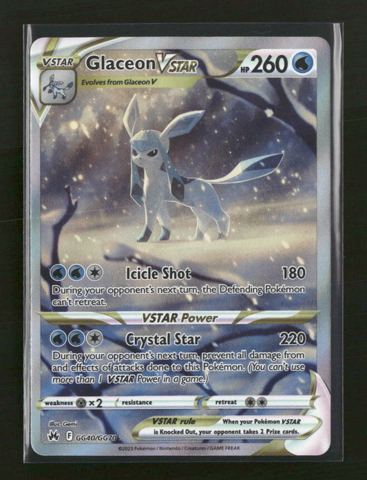 SWSH: Crown Zenith: Galarian Gallery Glaceon VSTAR #GG40/GG70