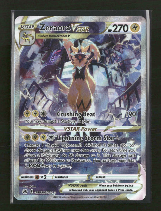SWSH: Crown Zenith: Galarian Gallery Zeraora VSTAR #GG43/GG70