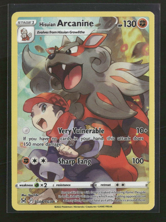 SWSH11: Lost Origin Trainer Gallery Hisuian Arcanine #TG08/TG30