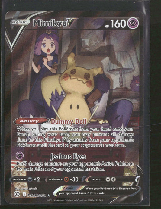 SWSH09: Brilliant Stars Trainer Gallery Mimikyu V #TG16/TG30