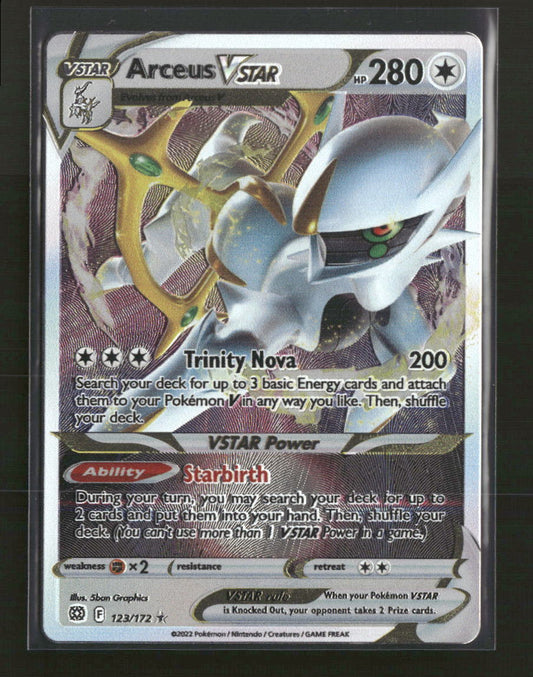 Miscellaneous Cards & Products Arceus VSTAR (Metal Card) #123/172